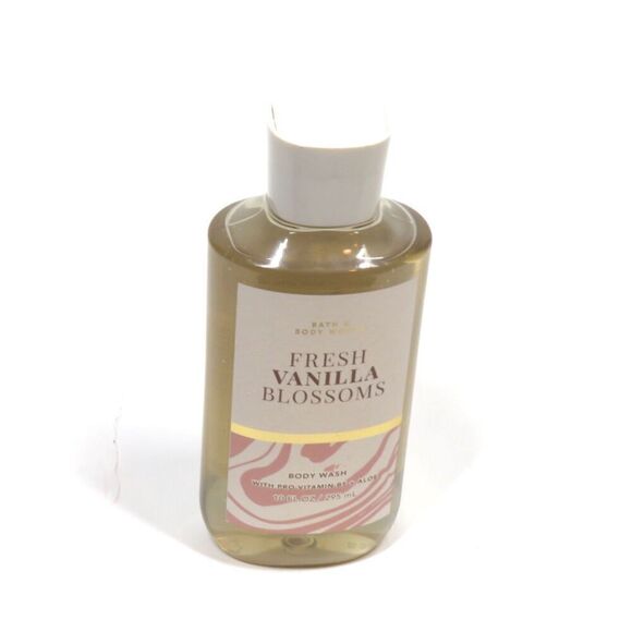 Bath & Body Works Fresh Vanilla Blossoms Body Wash with Provitamin B5 + Aloe New - Picture 1 of 2